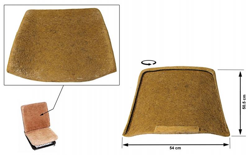 Bourre de dossier de siège de cabine en crin de cheval