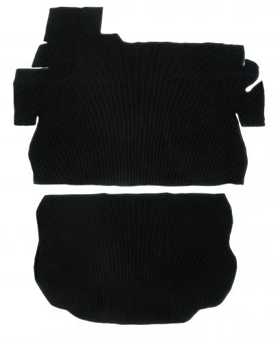 Etutavaratilan mattosarja (2-osainen) kangas, musta