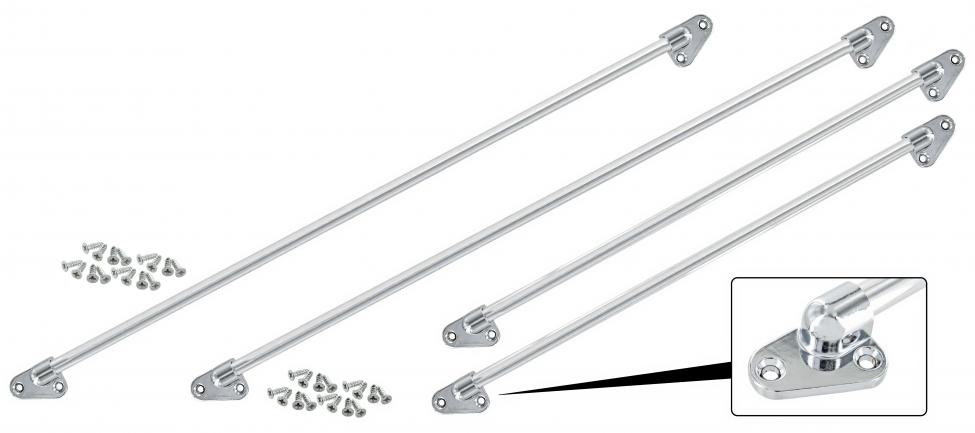 Window protection jailbars kit (for 2 side windows)