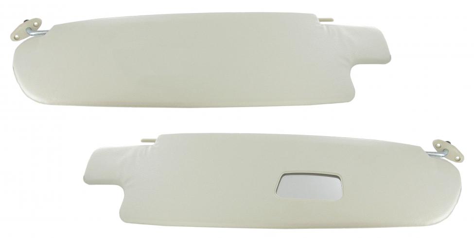 Häikäisysuojat meikkipeilillä, valkoiset