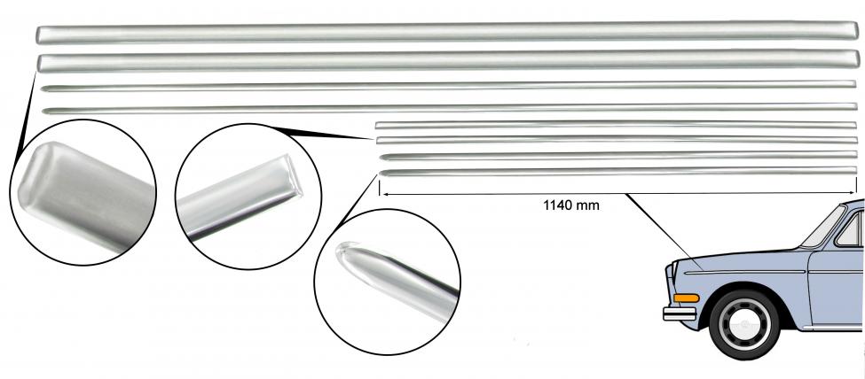 Dekorlistsats för fordon utan parking lights (8 st)