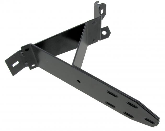 Puskurin kiinnitysrauta, eteen, musta, oikea