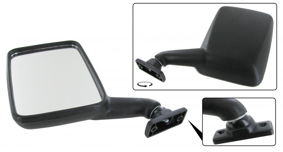 Außenspiegel Schwarz (ABS Kunststoff) Links