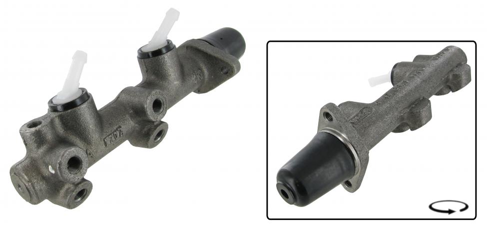 Pääjarrusylinteri 2-piirinen, jarruvaloantureineen