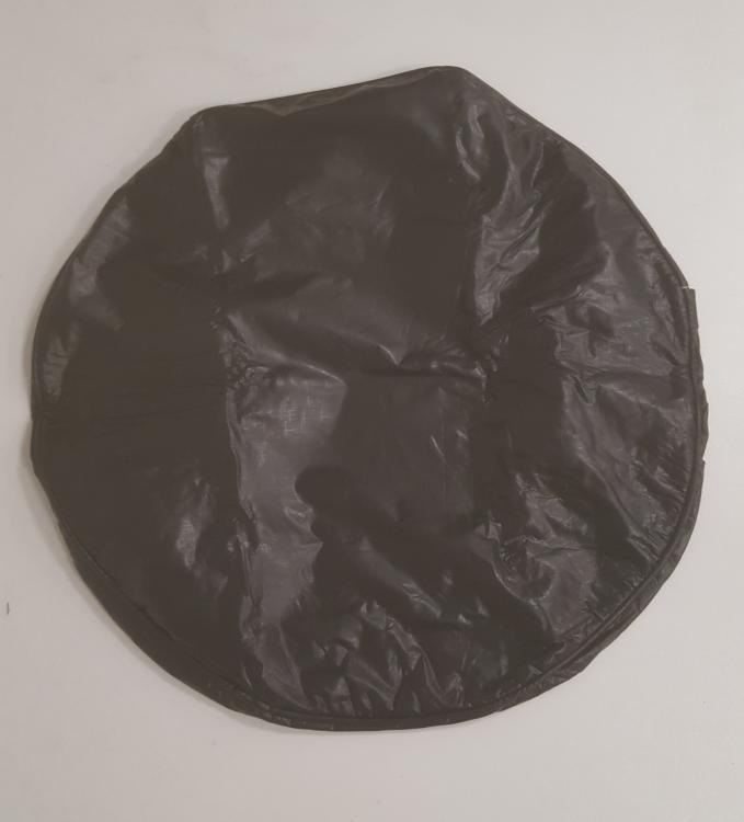 Spare tire cover black 23451 second chance