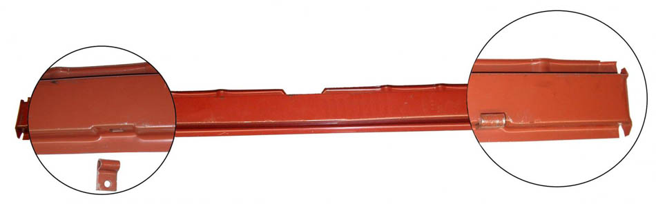 Moottoriluukun saranapalkki, ulkopelti