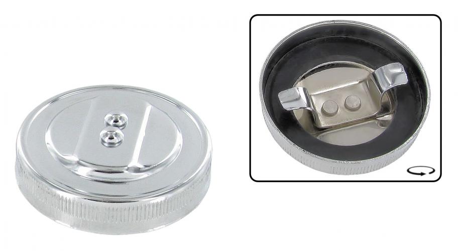 Öljyntäytön korkki, kromattu