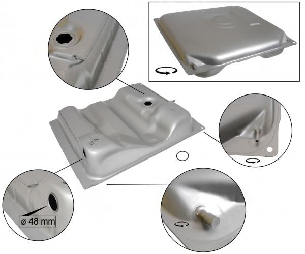 Benzinetank (48 mm vulopening)