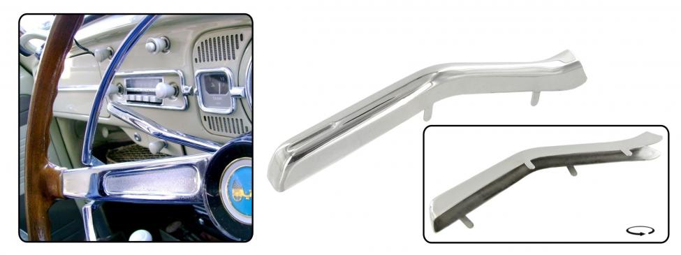 Vilkkuviiksen koriste, ruostumatonta terästä