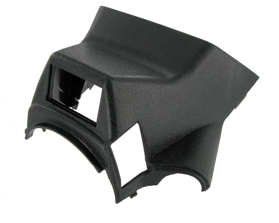 Cobertura da coluna de direção, lado superior, preto acetinado