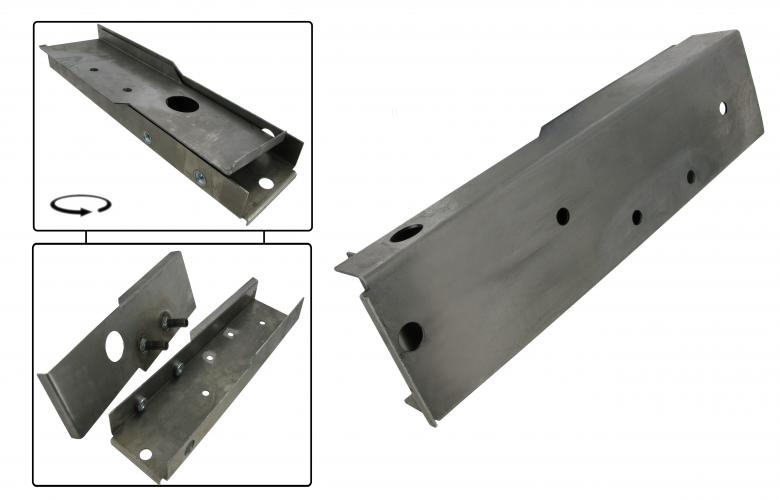 Achterste deel chassisbalk (reparatie deel) rechts