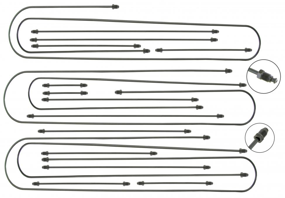 Conjunto de tubos de travões (18 peças)