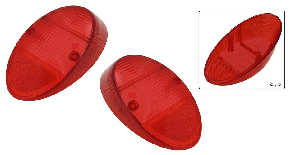 Achterlicht lens USA volledig rood