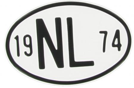 Chapa de nacionalidade: NL 1974