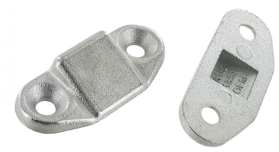 Batente lateral montado na carroçeria para comporta de descarga