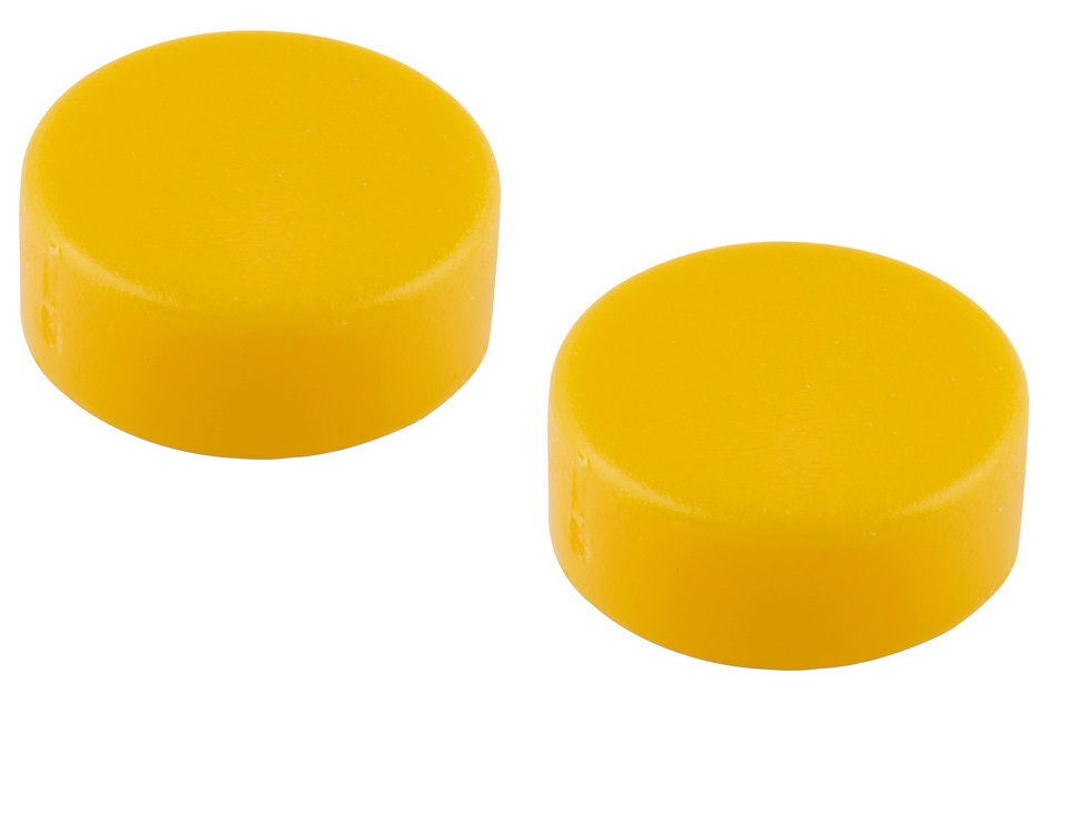 Kentekenplaat afdekdopje geel