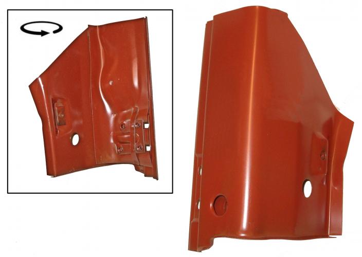 A-stijl onderzijde met scharnierbevestiging links