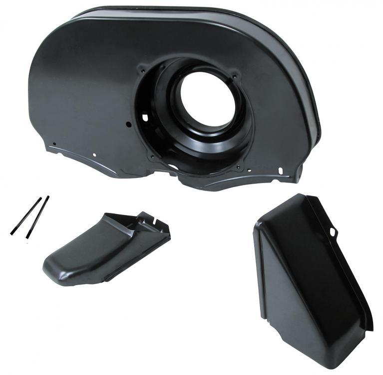 Puhallinkotelo musta, ilman lämmityksen lähtöjä, Typ4-öljynlauhduttimelle