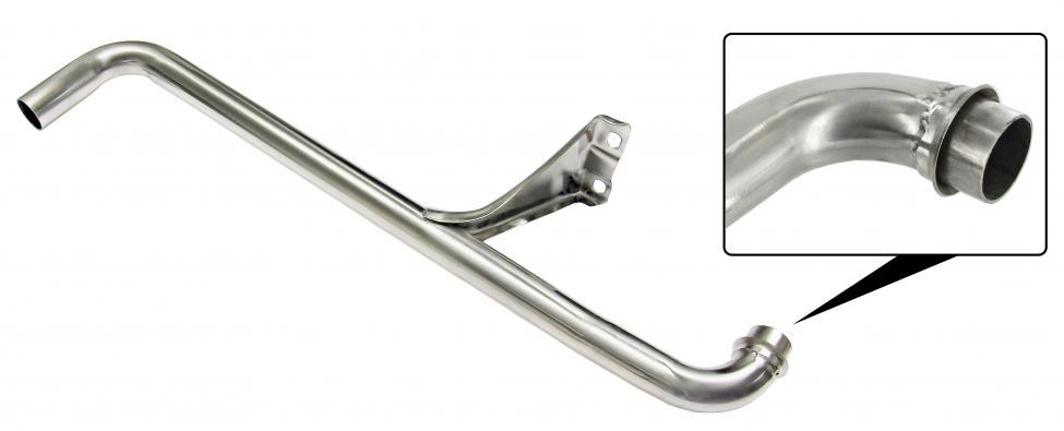 Pakohuilu, ruostumatonta terästä