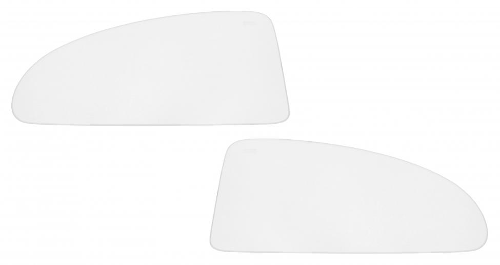 Achter zijruiten blank glas