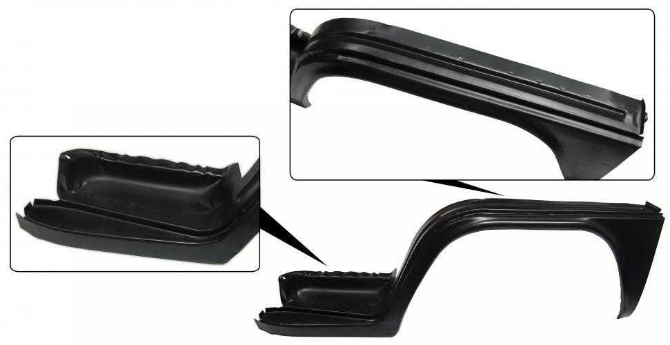 Arco de roda dianteiro completo (dog leg) left