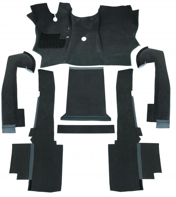 Valettu harmaa mattopaketti, mukaan lukien aluskatteet