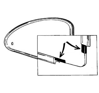Pop-out ikkunoiden tiiviste lasin ja kehyksen väliin