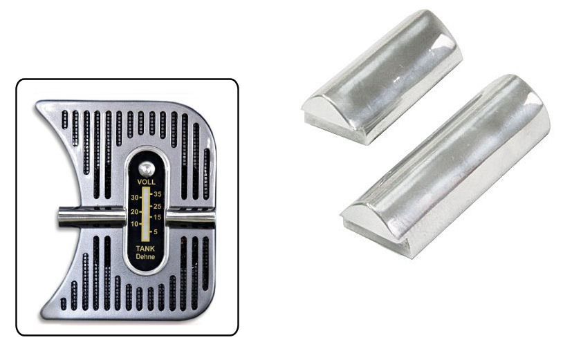 Kojelaudan koristelistat Dehne-polttoainemittarin sivuille