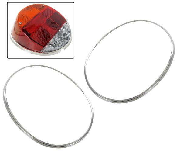 Anel da luz traseira em aço inoxidável polido