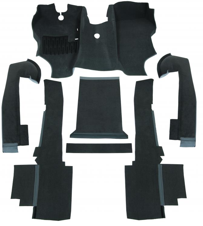 Valettu harmaa mattopaketti, mukaan lukien aluskatteet