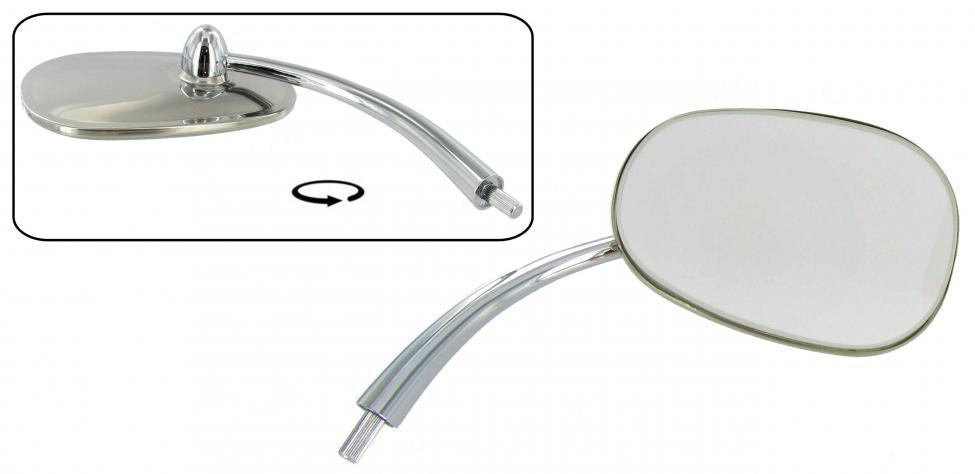 Buitenspiegel Europees RVS rechts