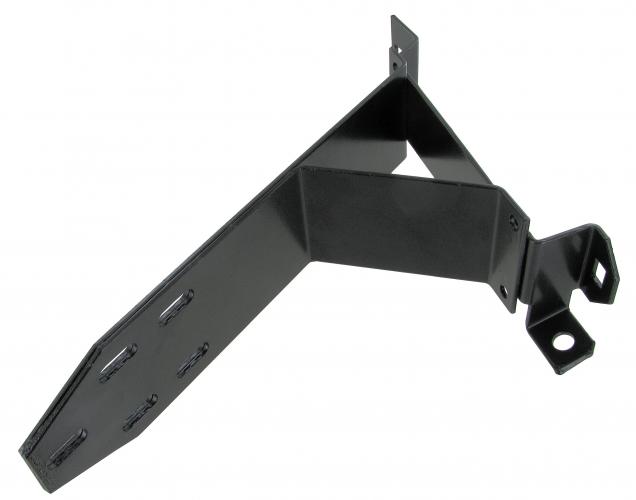 Puskurin kiinnitysrauta, taakse, musta, vasen