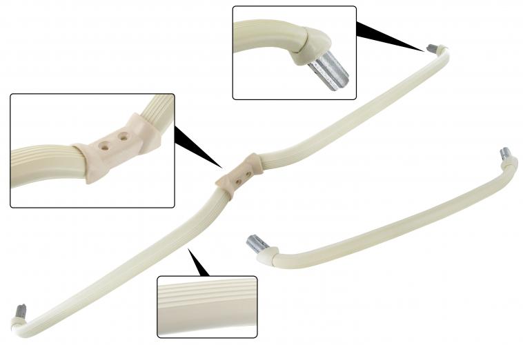 Tartuntakahva takapenkin etupenkille sienna beige (2-osainen)