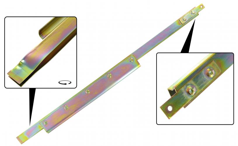 Takaikkunan nostokanava oikealle