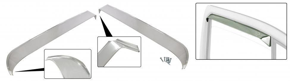 Sivuikkunan lippa, rosteria