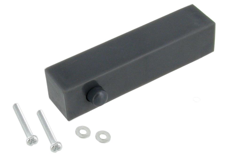 Kaapin ovenkahva tummanharmaa, tummanharmaa painonappi vasemmalla