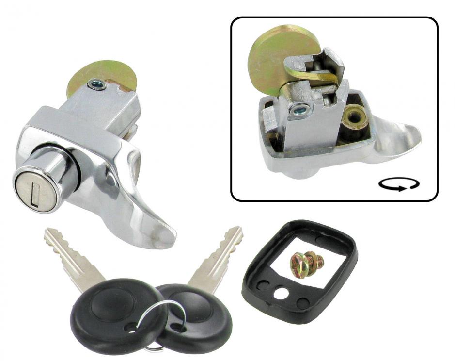 Moottoriluukun lukko, 2 avaimella