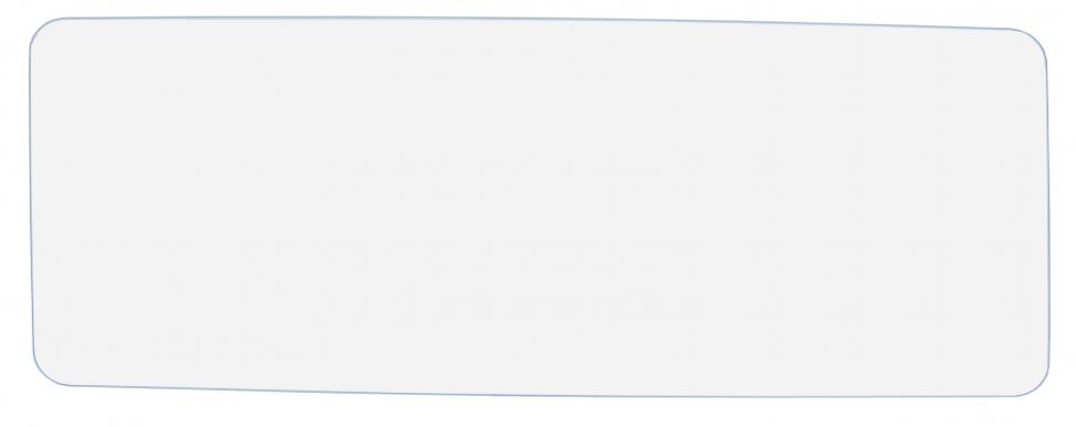 Keskimmäisen sivuikkunan lasi, kirkas