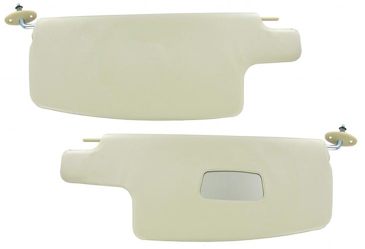 Häikäisysuojat meikkipeilillä, valkoiset