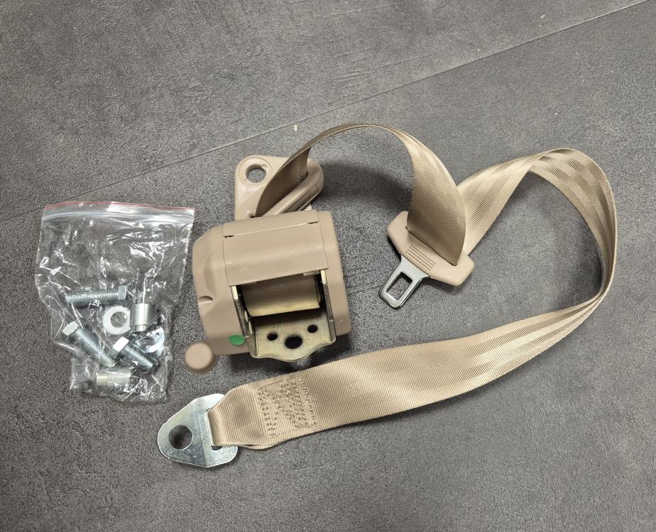 Retractable 3-point seat belt beige (each) 3076 second chance