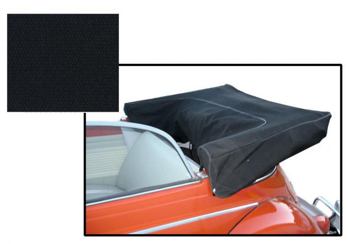 Kaphoes zwart canvas