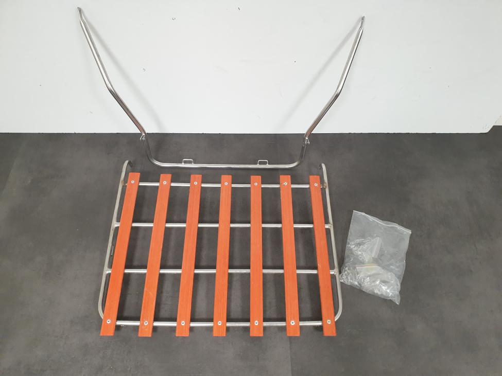 Deck lid rack stainless steel  with wooden slats 3490 second chance