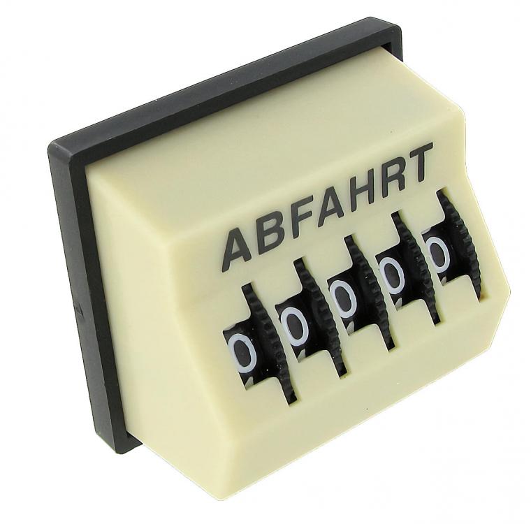 Dagteller -ABFAHRT- ivoor