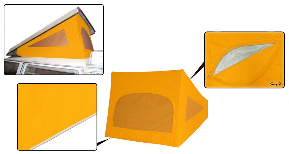 Westfalia takduk 3 fönster gul