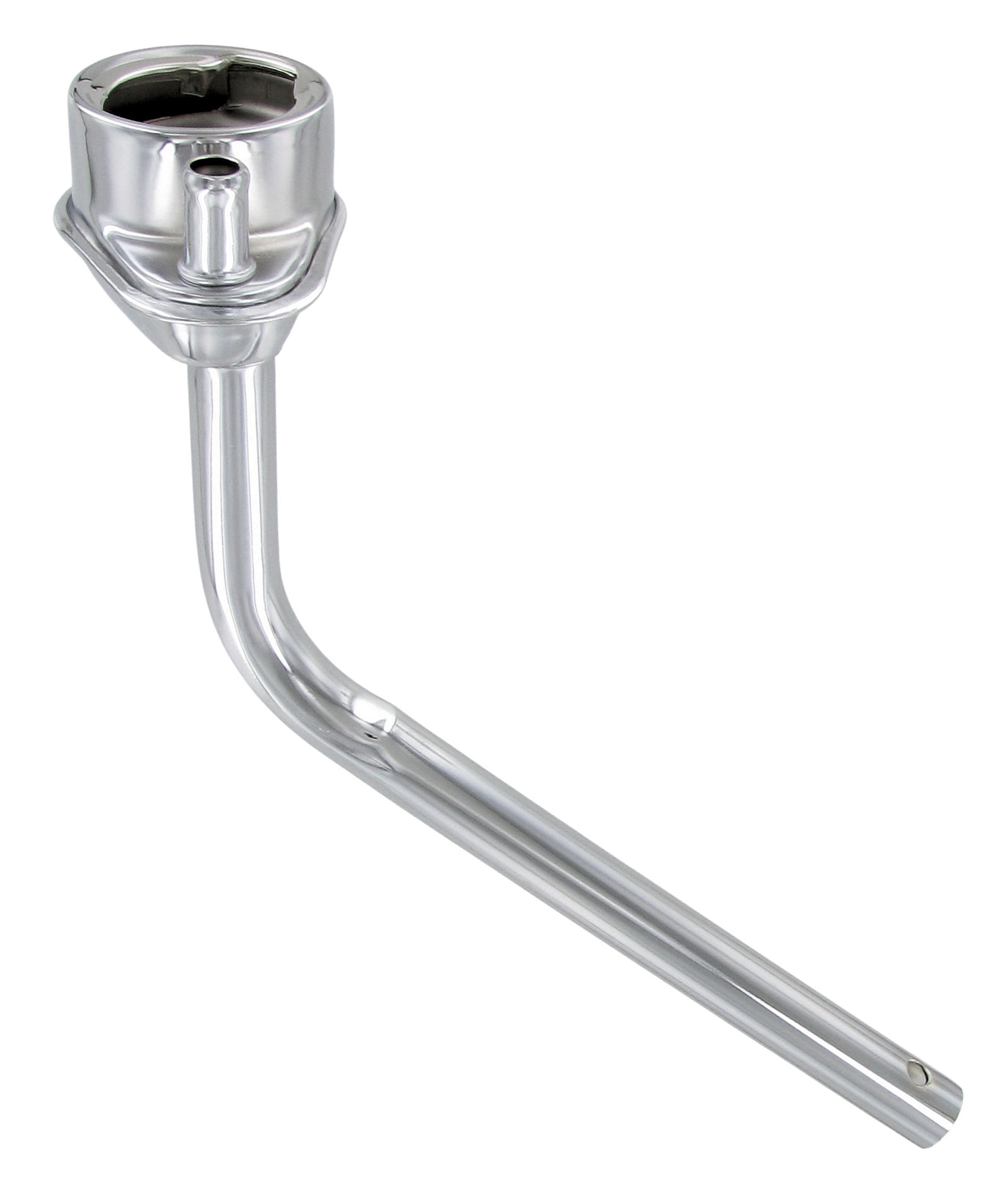 Förkromat oljepåfyllningsrör med avluftningsrör