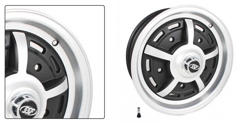 Alumiinivanne Sprint Star, kiilloitettu / mattamusta