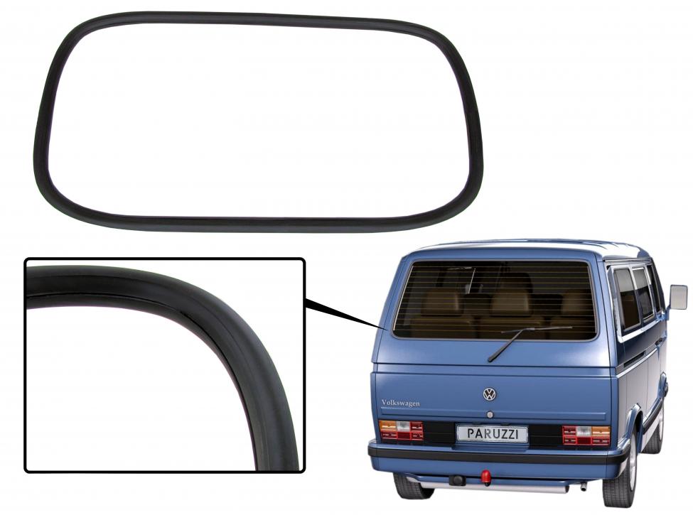 Achterruitrubber zonder sierlijstgroef