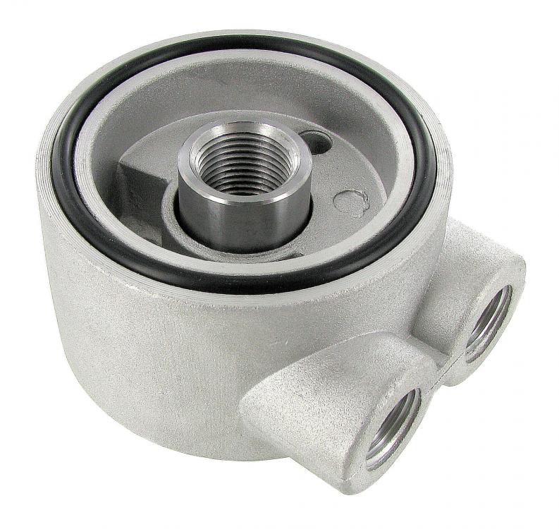 Adaptateur de radiateur d'huile entre le filtre à huile et le support