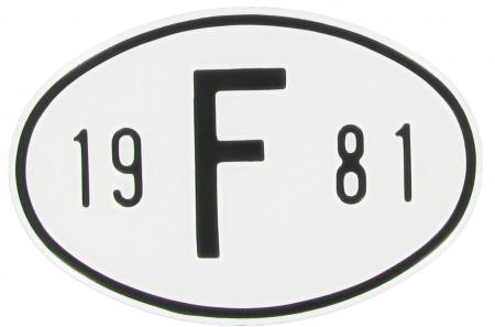 Maatunnus: F 1981