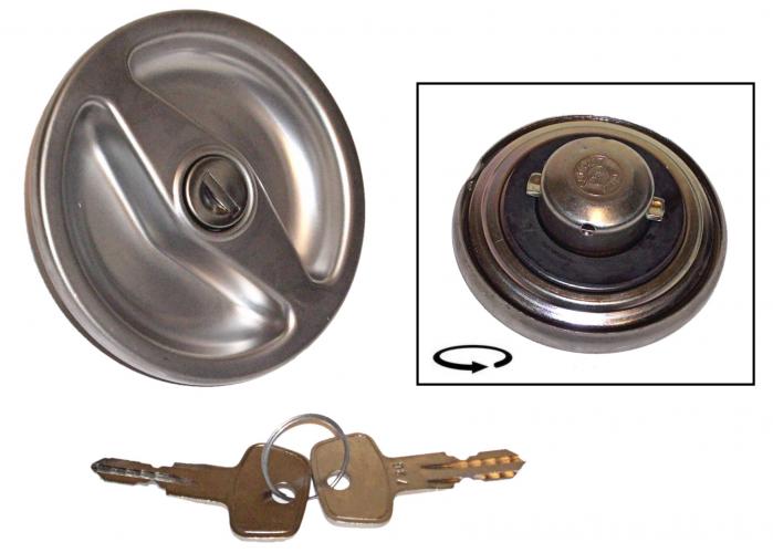 Bouchon de remplissage d'essence, avec serrure